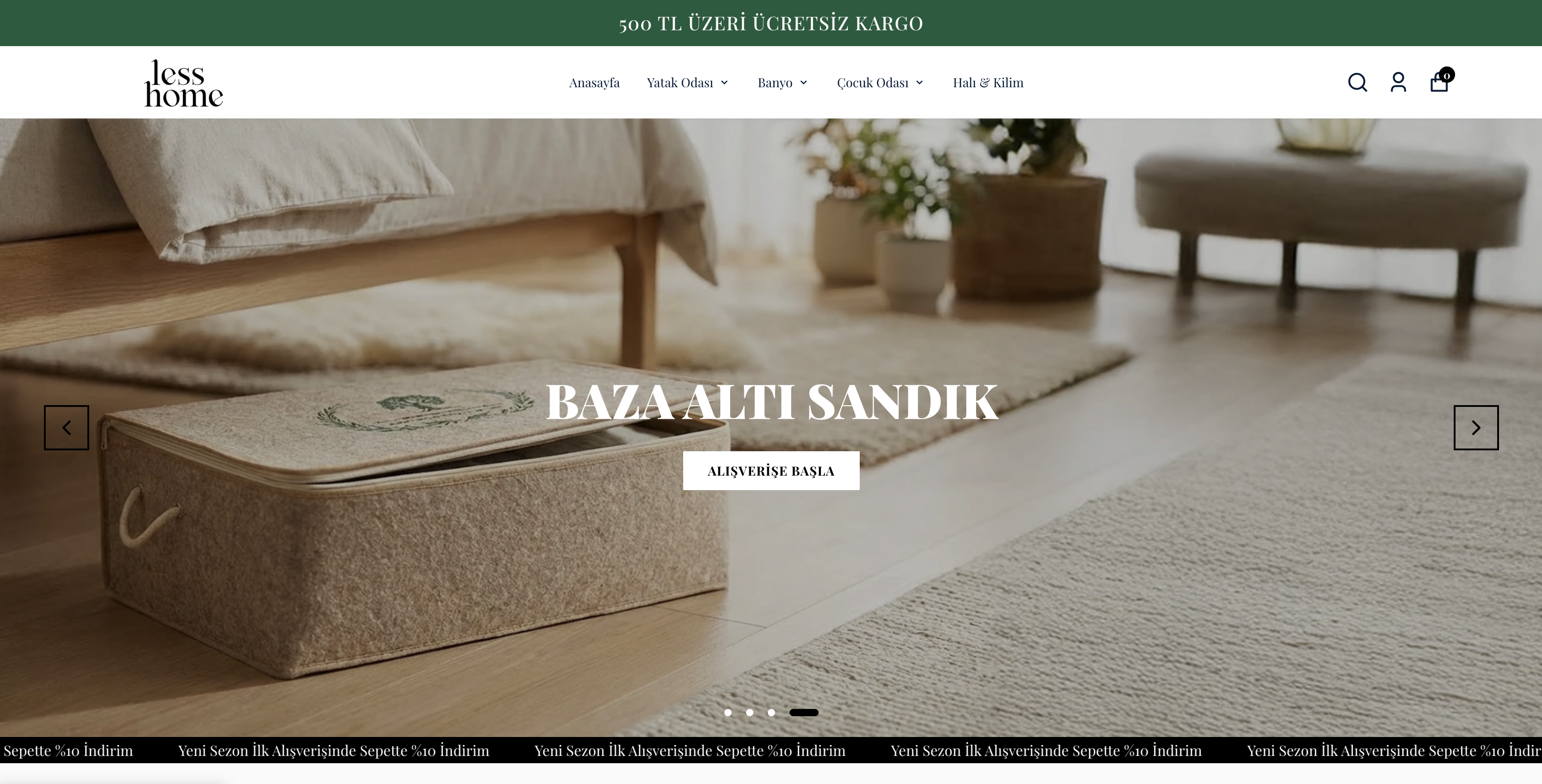 Lesshome web sitesi